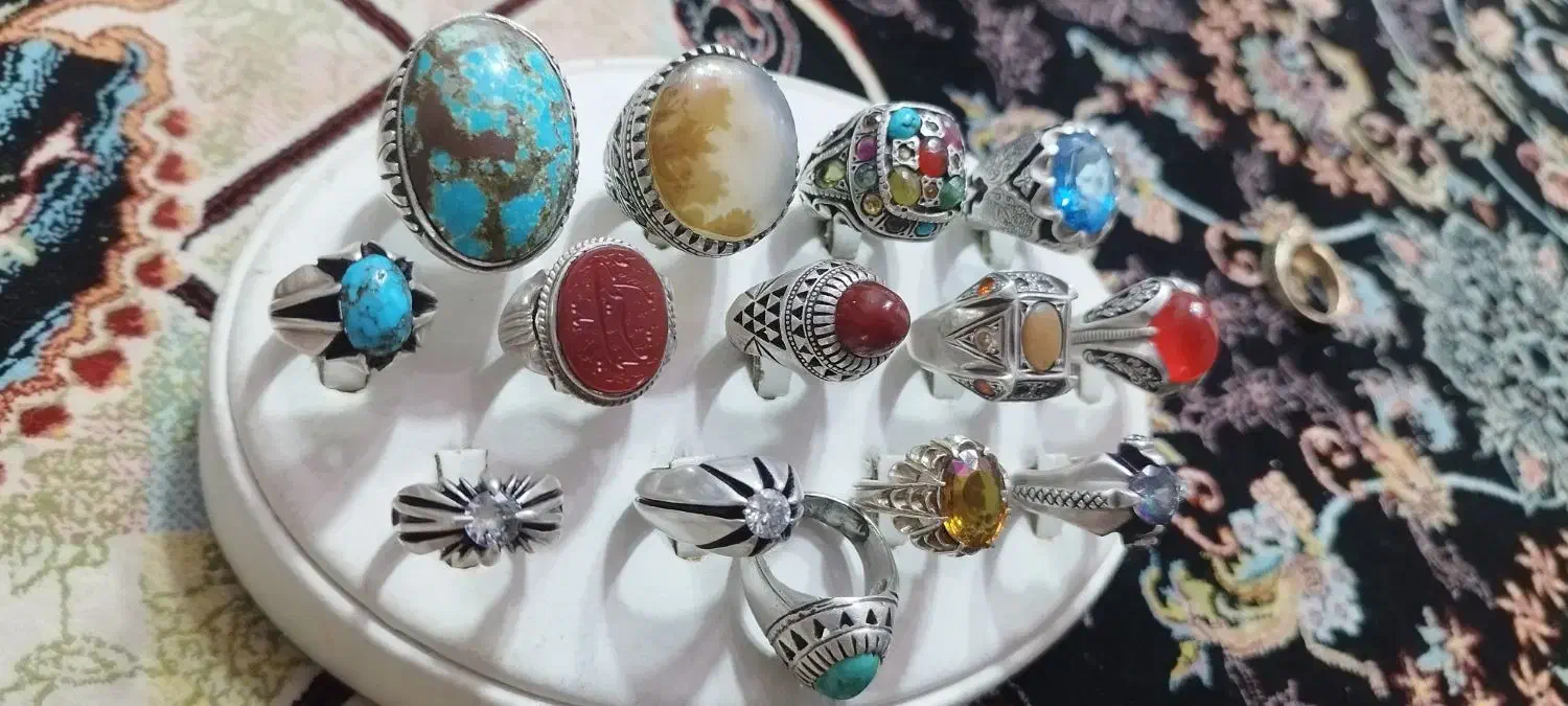 انگشتر نقره جواهری|جواهرات|کرج, پیشاهنگی|دیوار