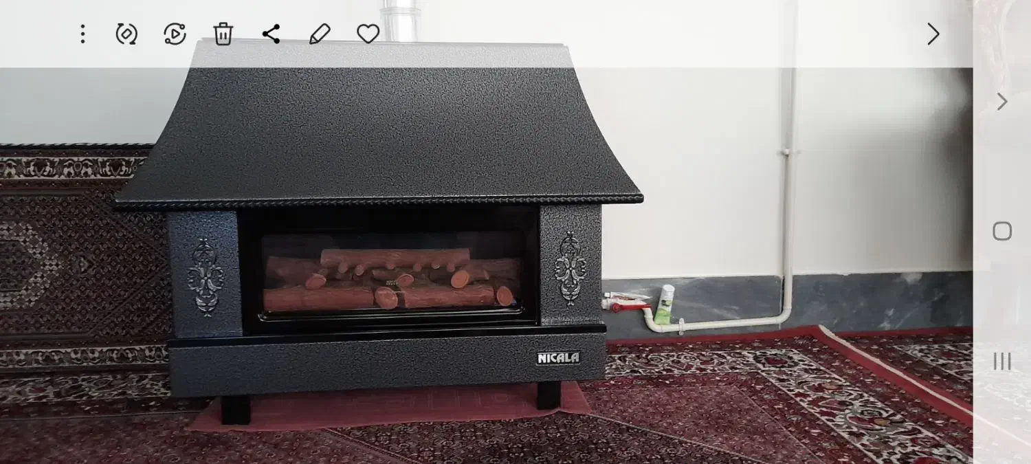 بخاری شومینه ای بزرگ وکوچک نیک کالا|بخاری، هیتر، شومینه|زنجان, |دیوار