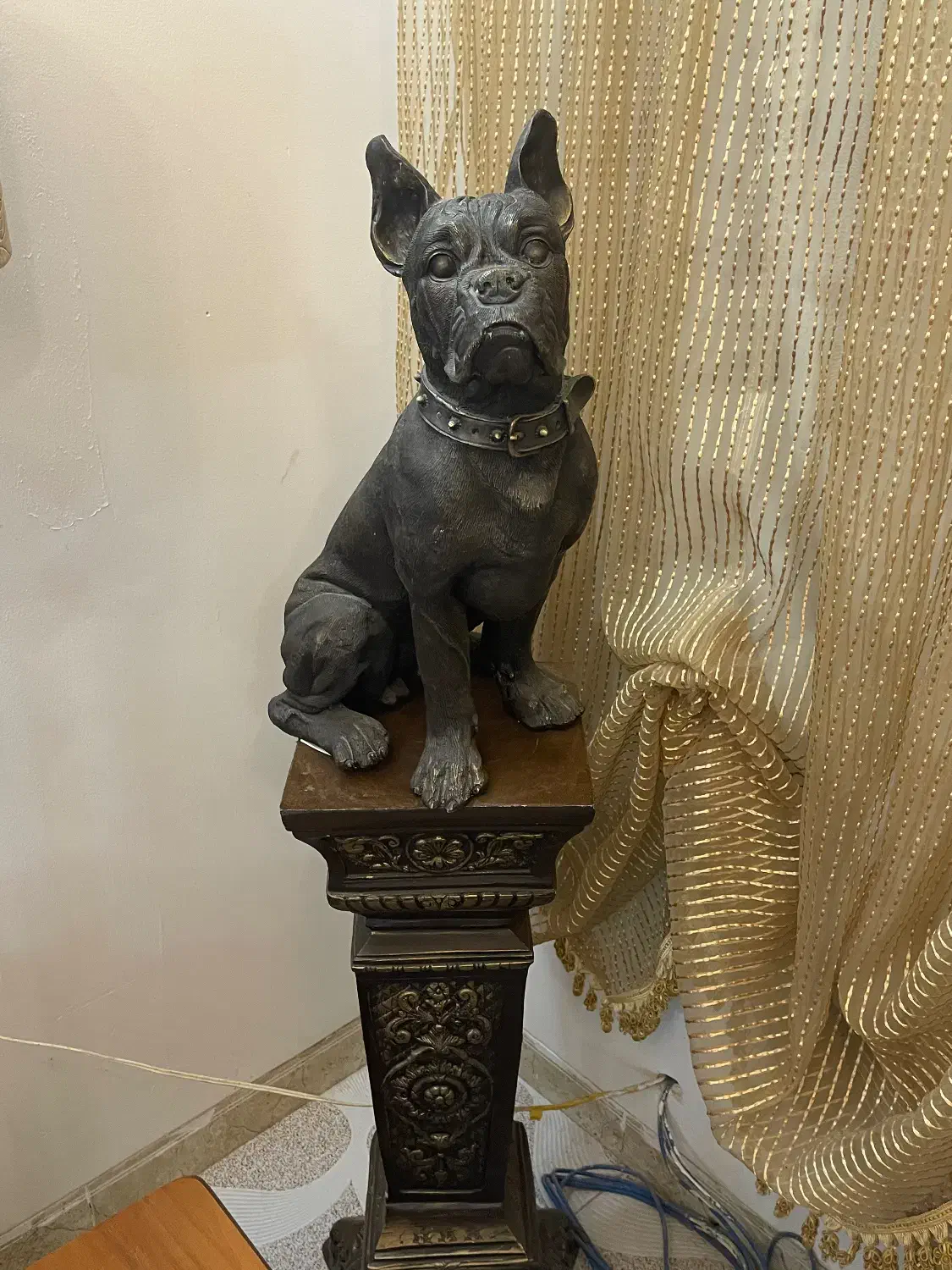 مجسمه برنز پیتبول وارداتی|مجسمه، تندیس، ماکت|کرمان, |دیوار