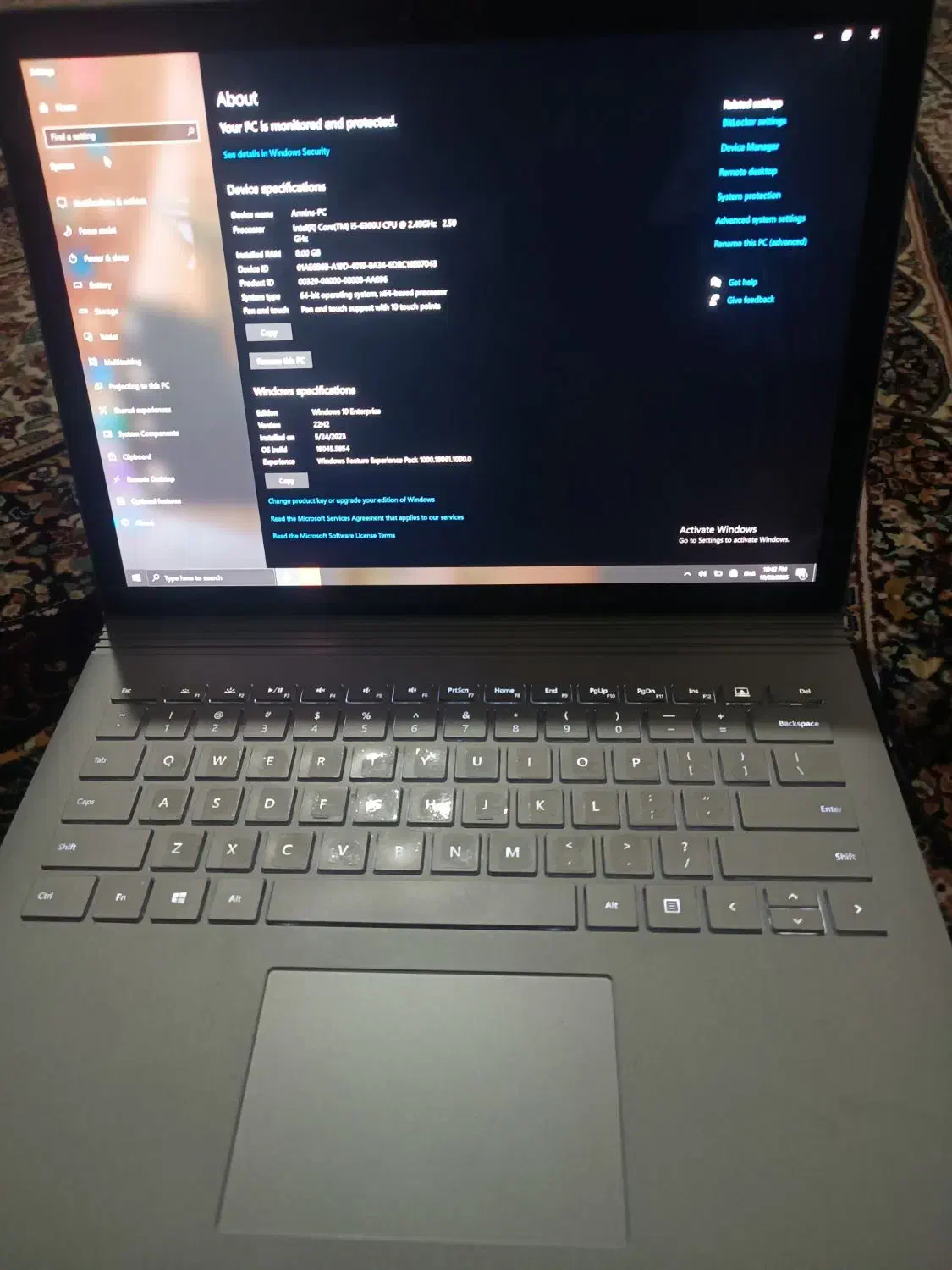 لبتاب surfaceمایکروسافت|رایانه همراه|دزفول, |دیوار