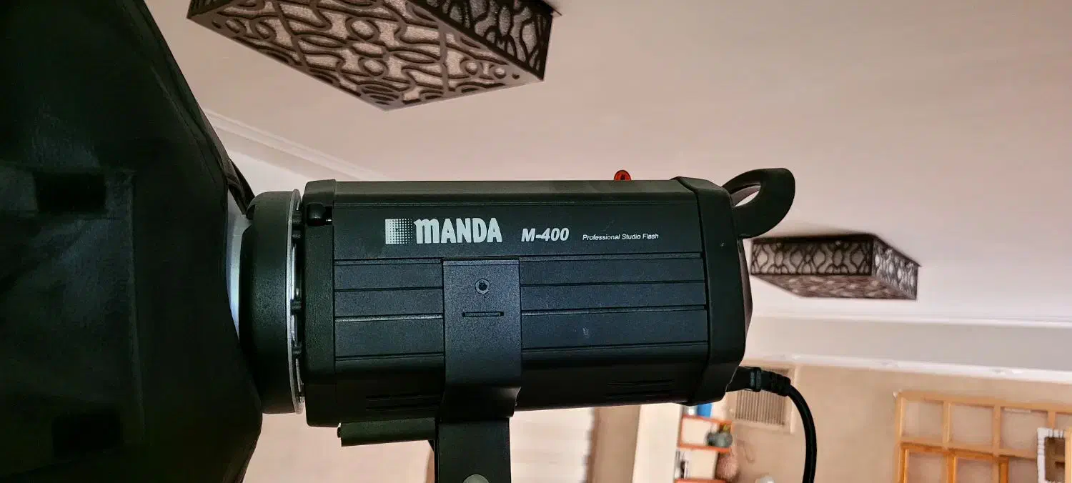 کیت فلاش ۴۰۰ ژول مندا فلاش پرتابل|دوربین عکاسی و فیلم‌برداری|ری, سرتخت|دیوار