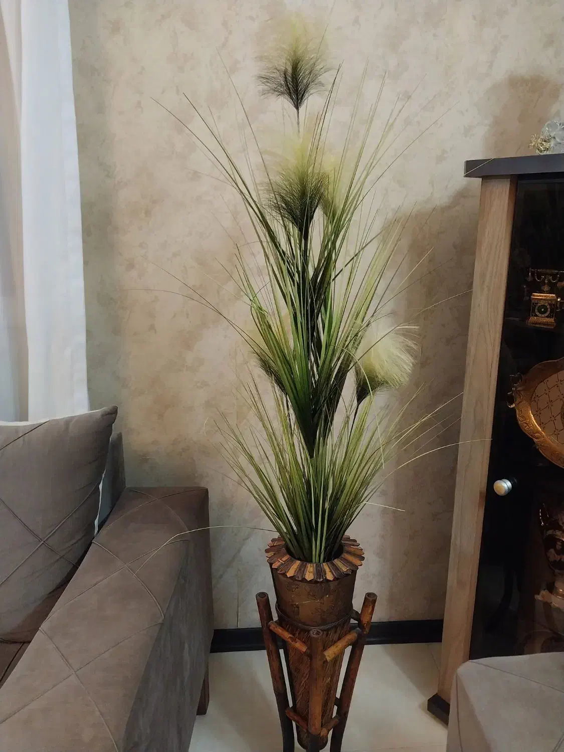 گل مصنوعی همراه گلدان|گل مصنوعی|شاندیز, |دیوار