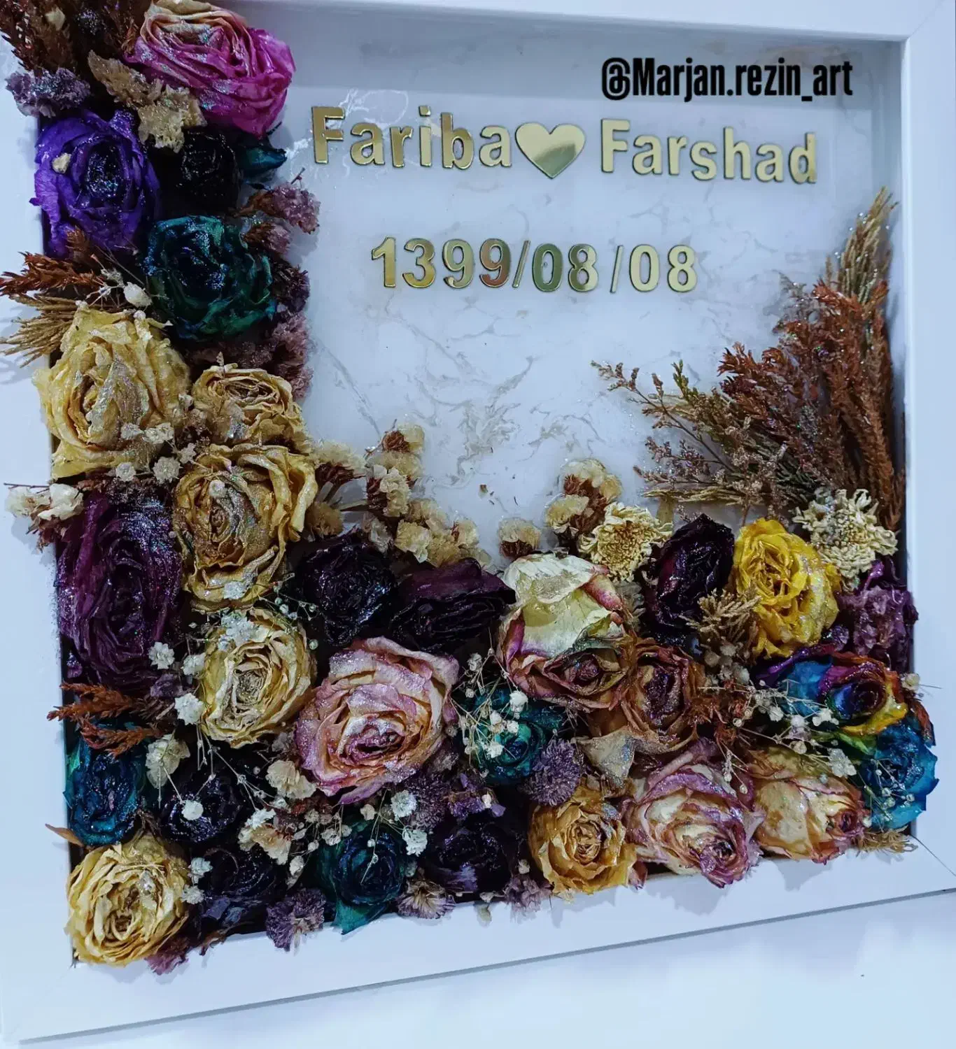 تابلوی جاودان گل خشک|تابلو، نقاشی، عکس|قزوین, |دیوار