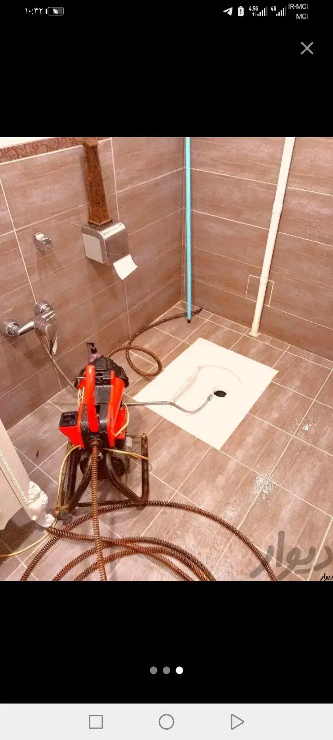 لوله باز کنی با دستگاه فنر صنعتی|خدمات پیشه و مهارت|سرپل ذهاب, |دیوار