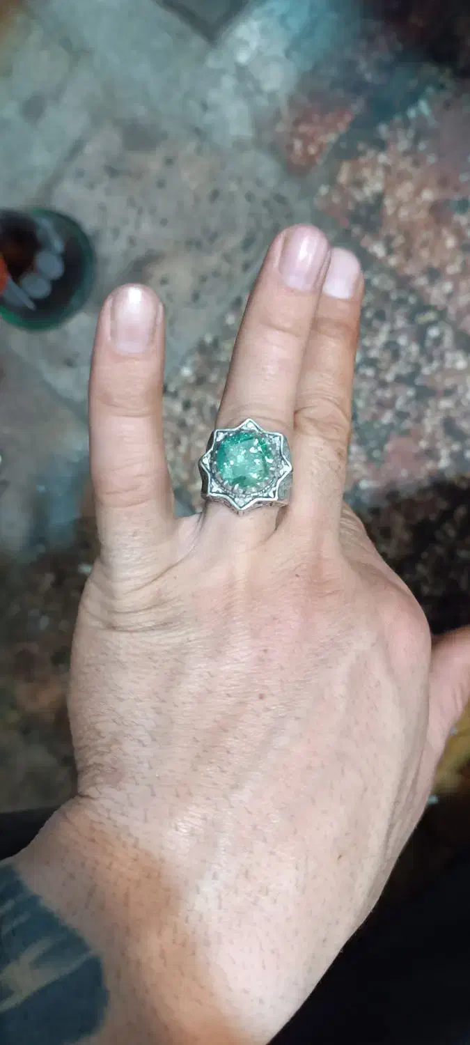 انگشتر جواهر ات موزنایت یخی گرمی 250|جواهرات|میانه, |دیوار