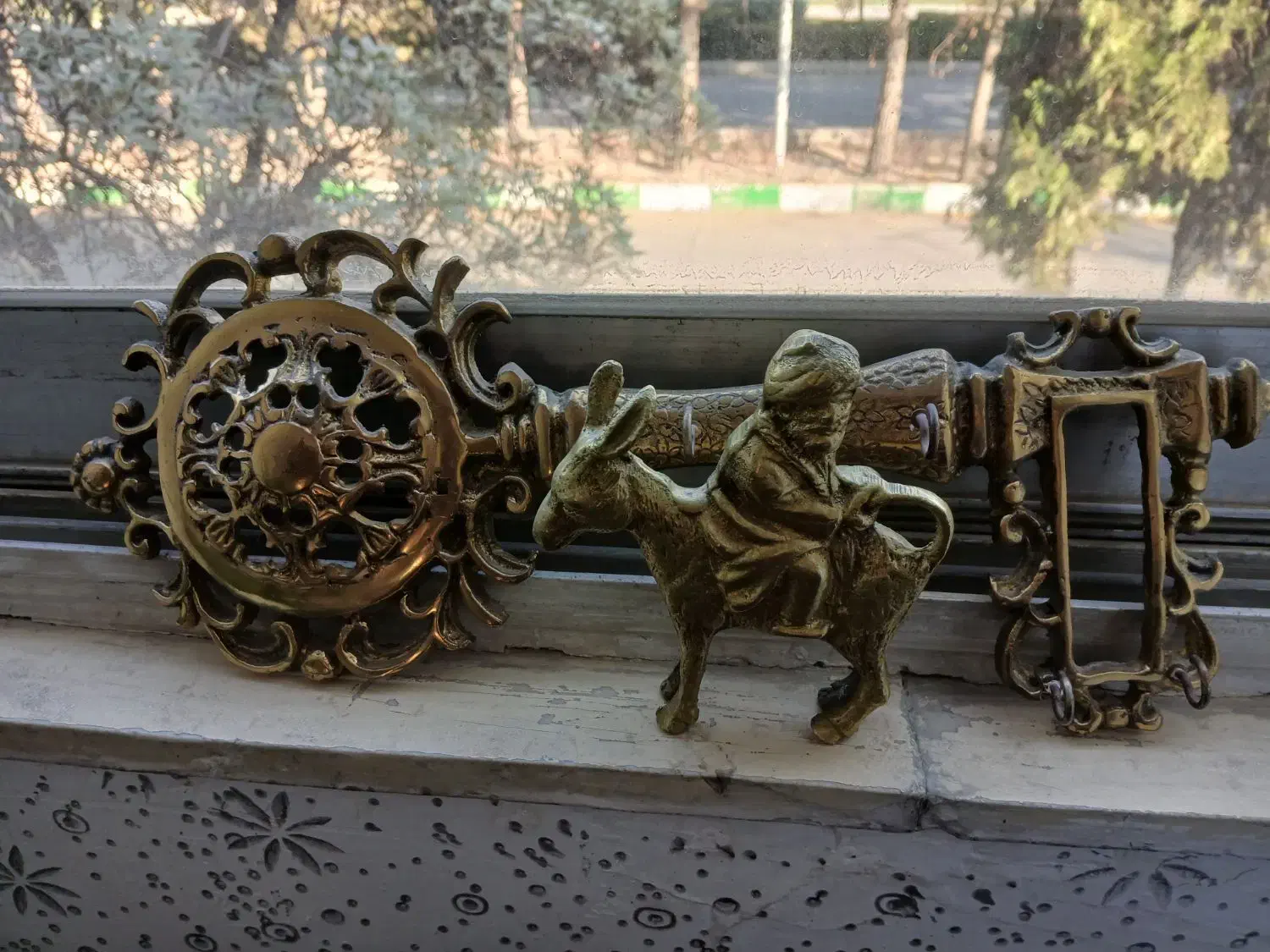 جاکلیدی برنجی با الاغ برنجی|مجسمه، تندیس، ماکت|مشهد, شهرک ابوذر|دیوار