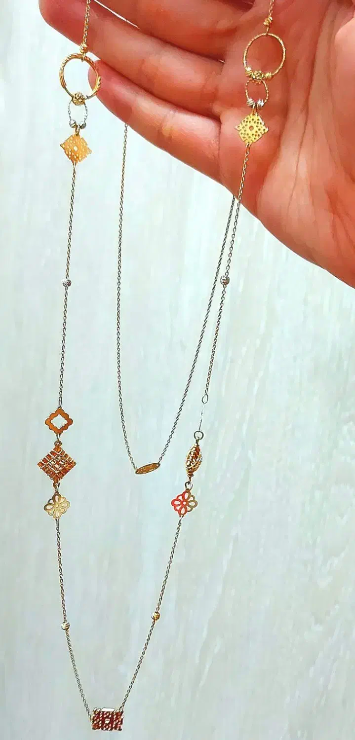 گردنبند طلا بلند ونکلیف زیبا با فاکتور فقط ۲ درصد|جواهرات|ری, دیلمان|دیوار