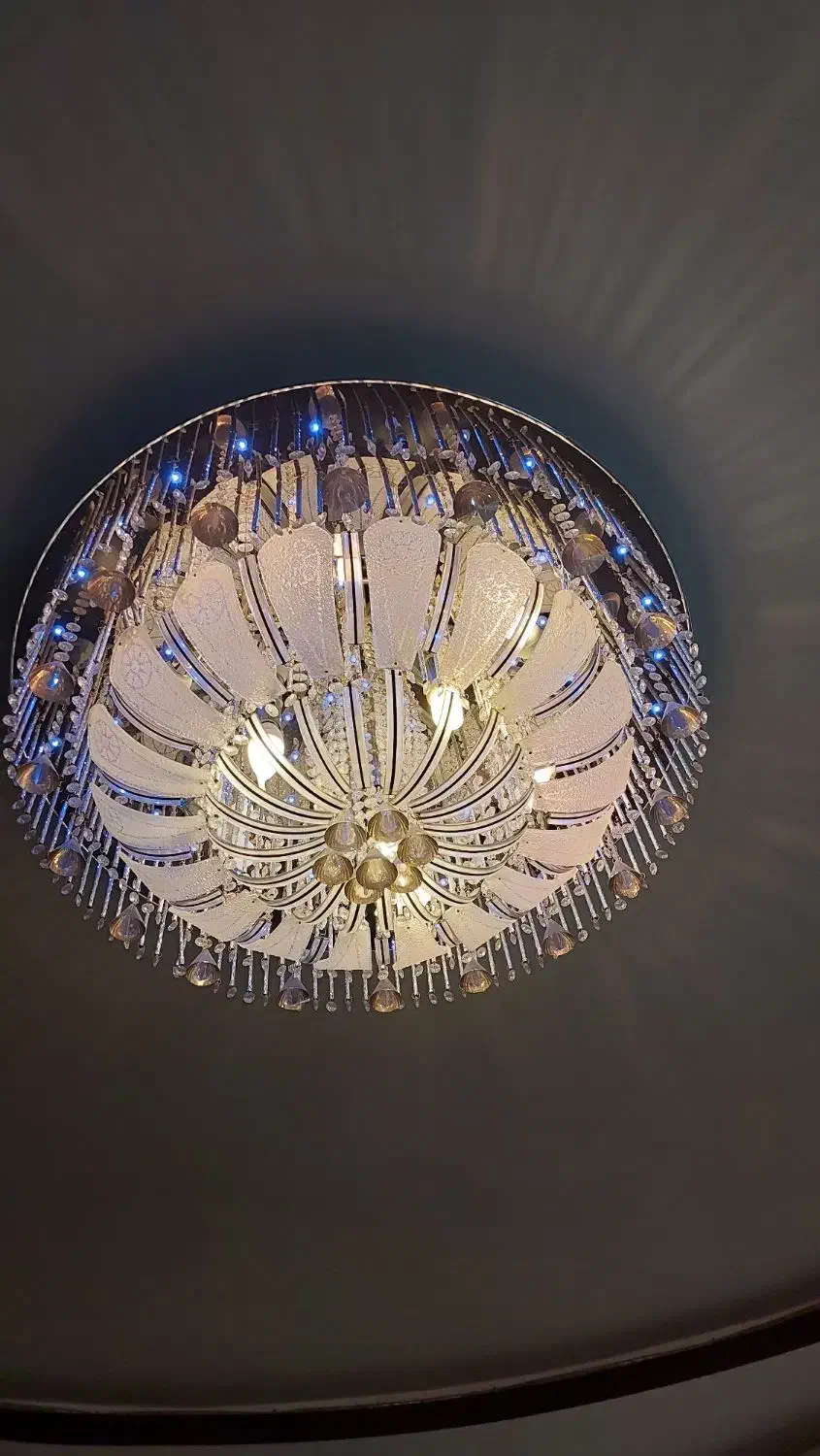 لوستر جدید سقفی ریموت دار چهارحالت بالامپ باکیفیت|لوستر و چراغ آویز|مشهد, رضاشهر|دیوار