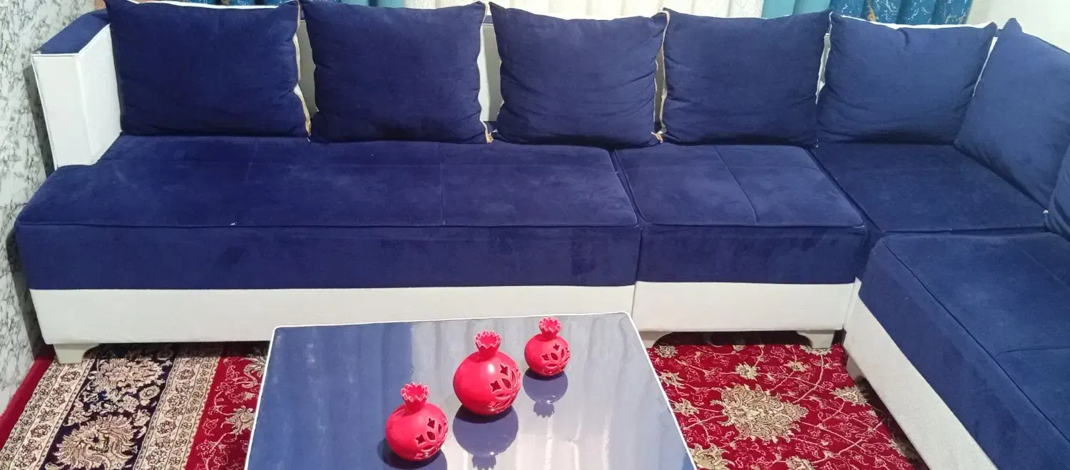 مبل ال ۷ نفره در حد نو|مبلمان خانگی و میز عسلی|خرمآباد, |دیوار