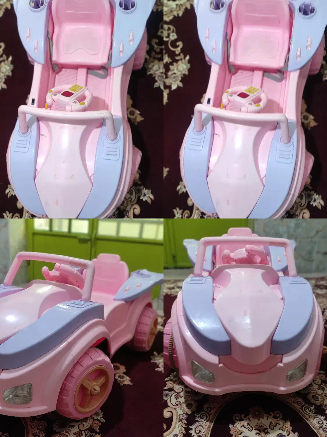 ماشین شارژی دخترونه بدون باتری|اسباببازی|خورموج, |دیوار