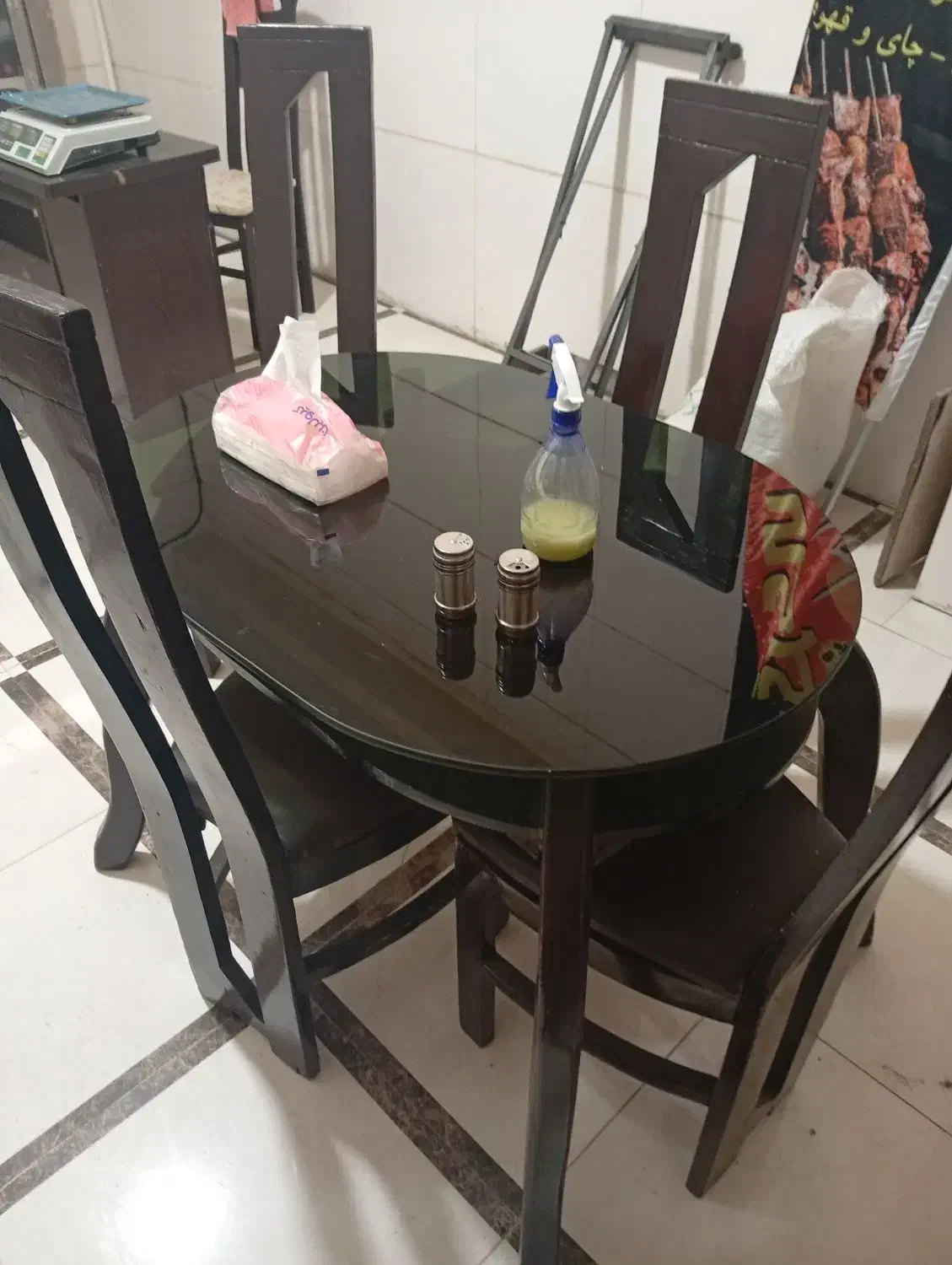 میز صندلی وساعت|میز و صندلی غذاخوری|قزوین, |دیوار