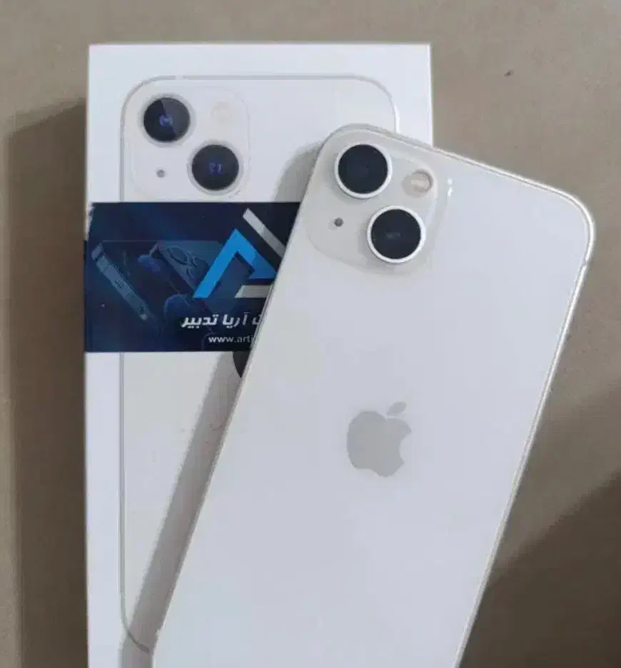 ایفون ۱۳نرمال سفید|موبایل|خمینی‌شهر, |دیوار