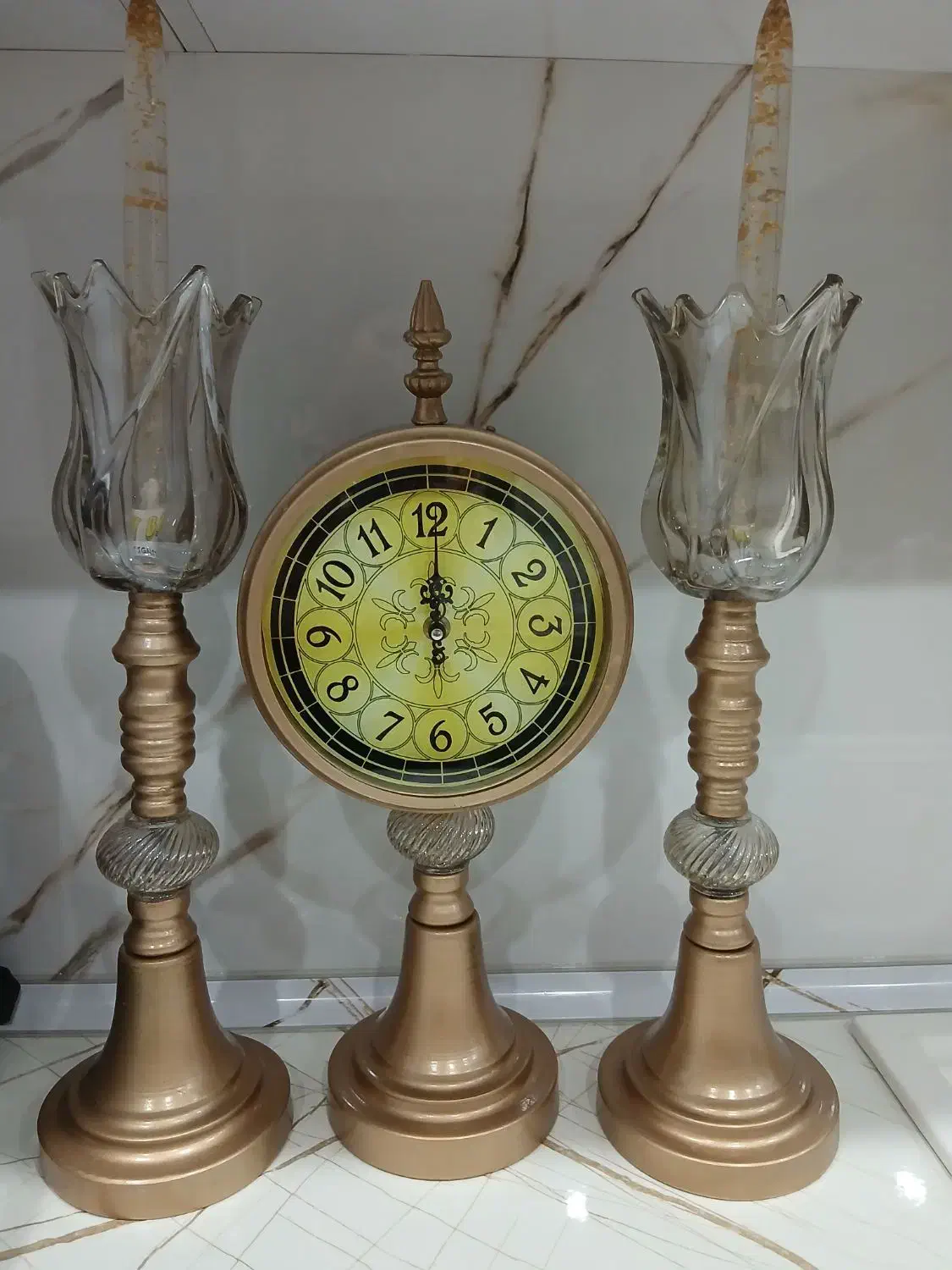 شمعدان و ساعت|ساعت دیواری و تزئینی|رشت, رشتیان|دیوار