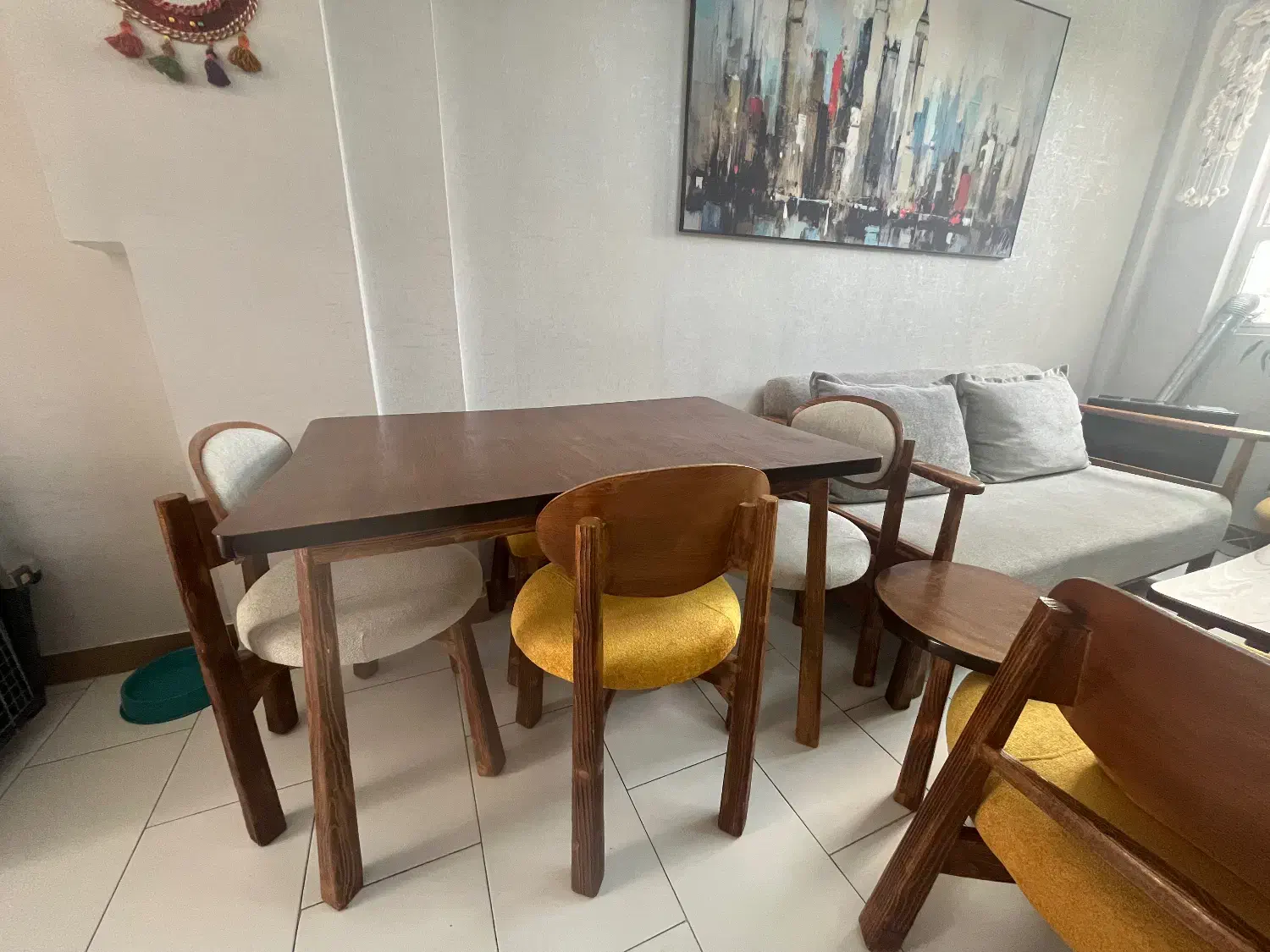 نیم ست مبل و میز ناهارخوری|مبلمان خانگی و میز عسلی|تهران, امام زاده حسن|دیوار