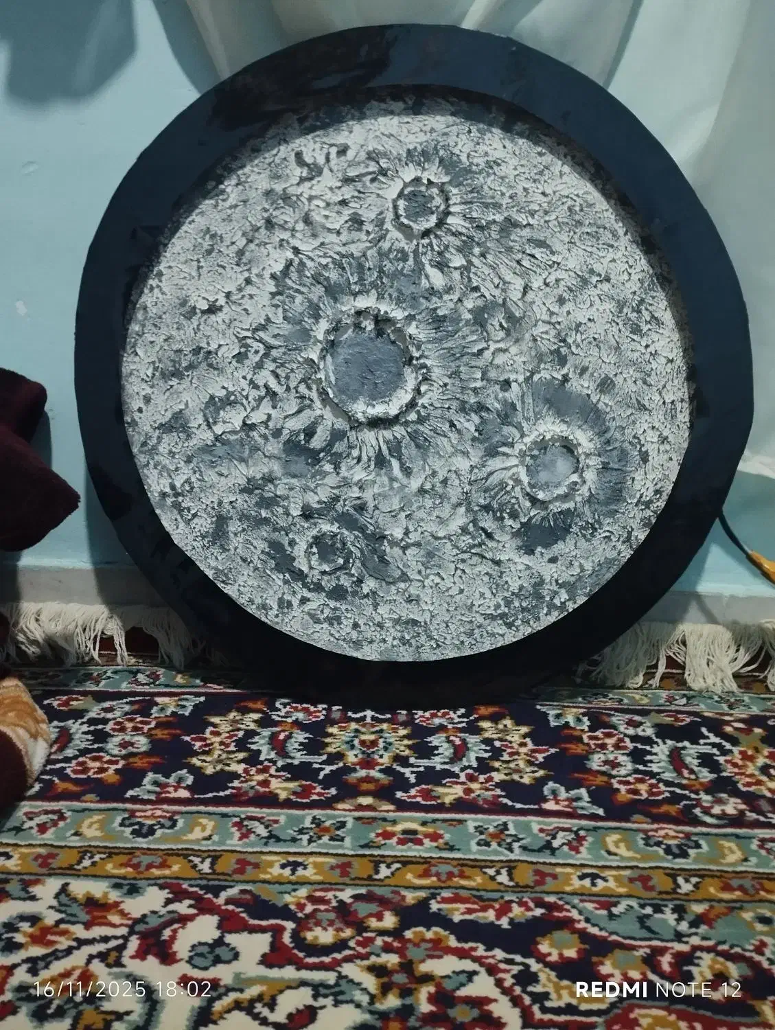 دکور ماه نوری|ریسه و چراغ تزئینی|گلبهار, شهر جدید گلبهار|دیوار