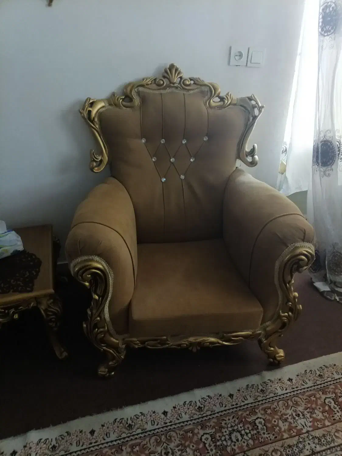 مبل راحتی خردلی|مبلمان خانگی و میز عسلی|ورامین, خیر آباد|دیوار