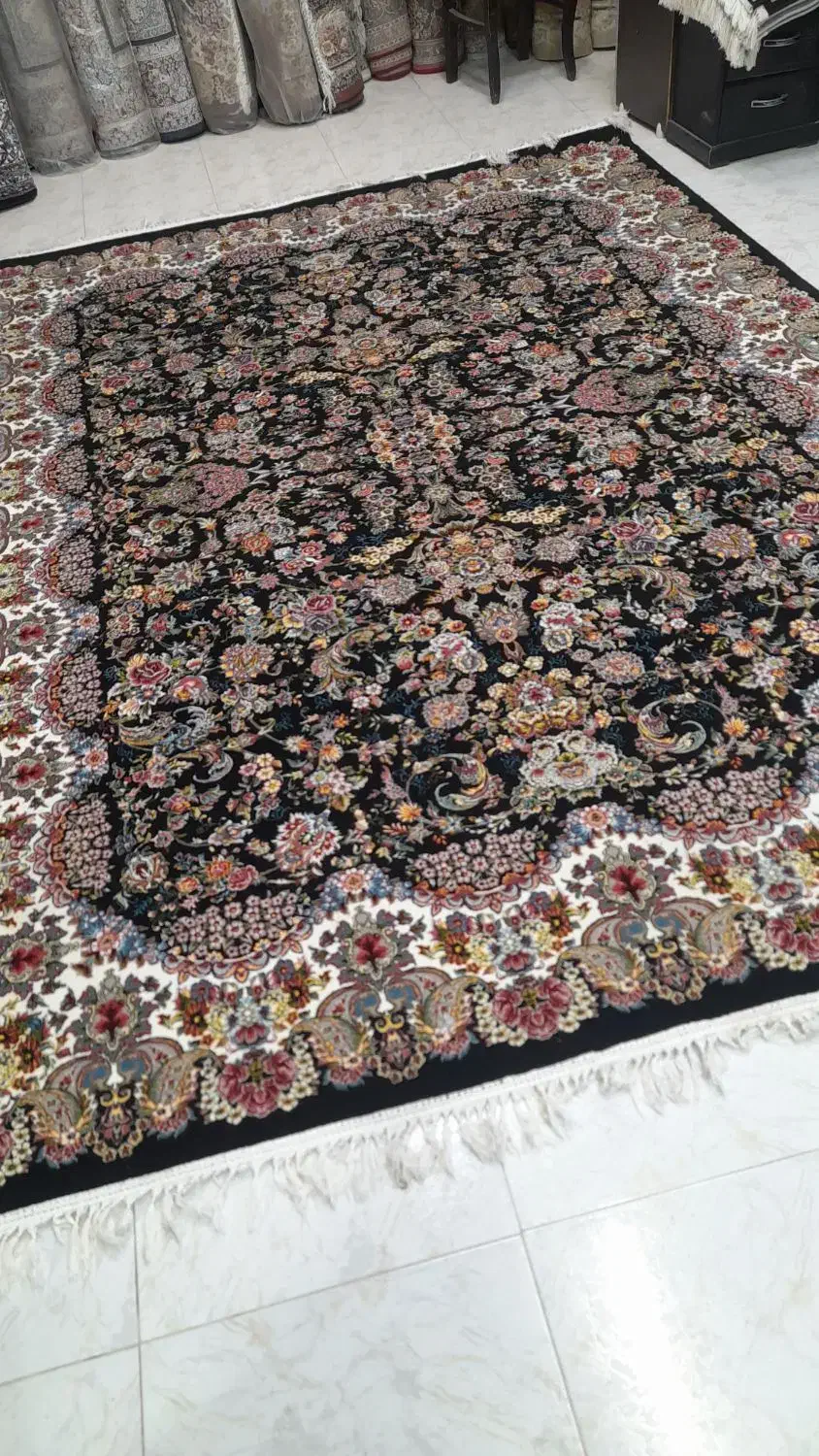 یک جفت فرش ۹متری ۷۰۰شانه اکرلیک درجه یک|فرش|اردبیل, |دیوار