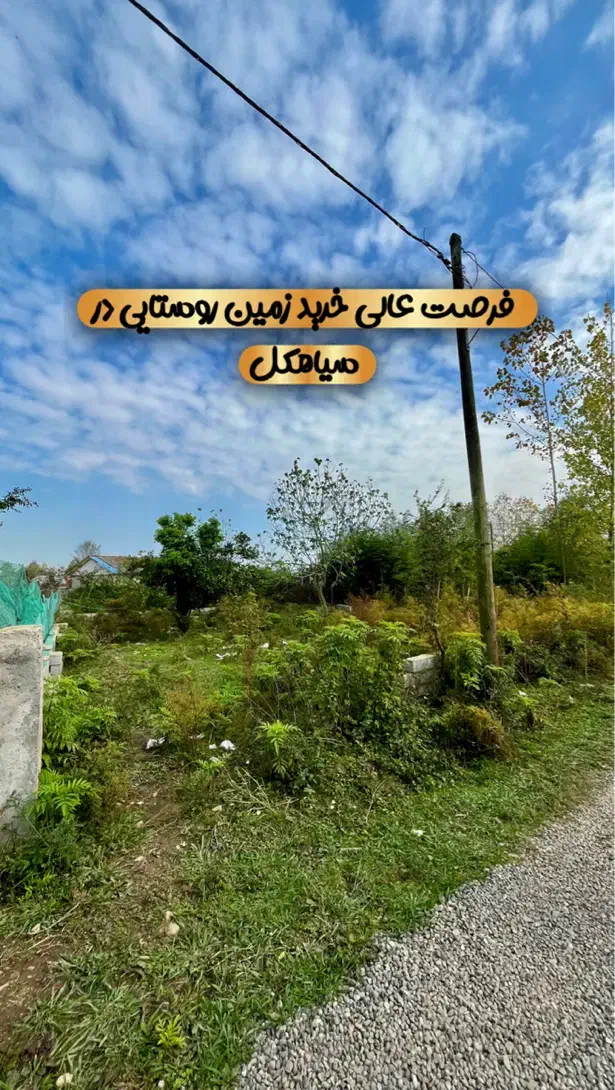۲۰۰ متر مسکونی روستایی|فروش زمین و ملک کلنگی|سیاهکل, |دیوار
