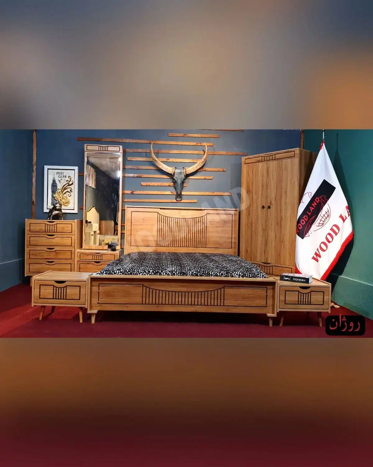 سرویس خواب|تخت و سرویس خواب|لار, |دیوار