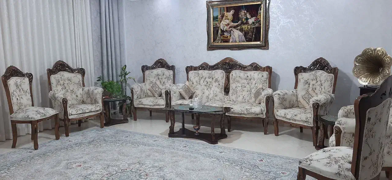 مبل سلطنتی ۹نفره|مبلمان خانگی و میز عسلی|ری, دیلمان|دیوار