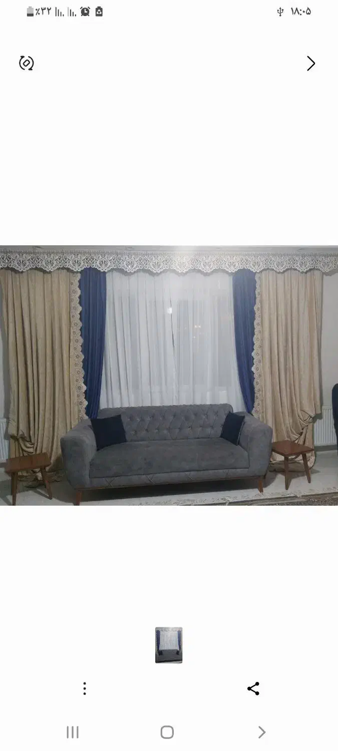 دوجفت کنار پرده ای ،مخمل ترک|پرده، رانر، رومیزی|پردیس, فاز ۸|دیوار