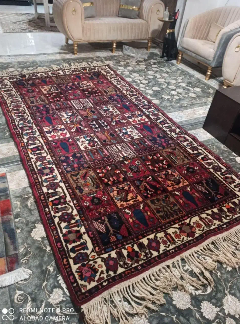 قالی دستباف|فرش|لنجان, |دیوار