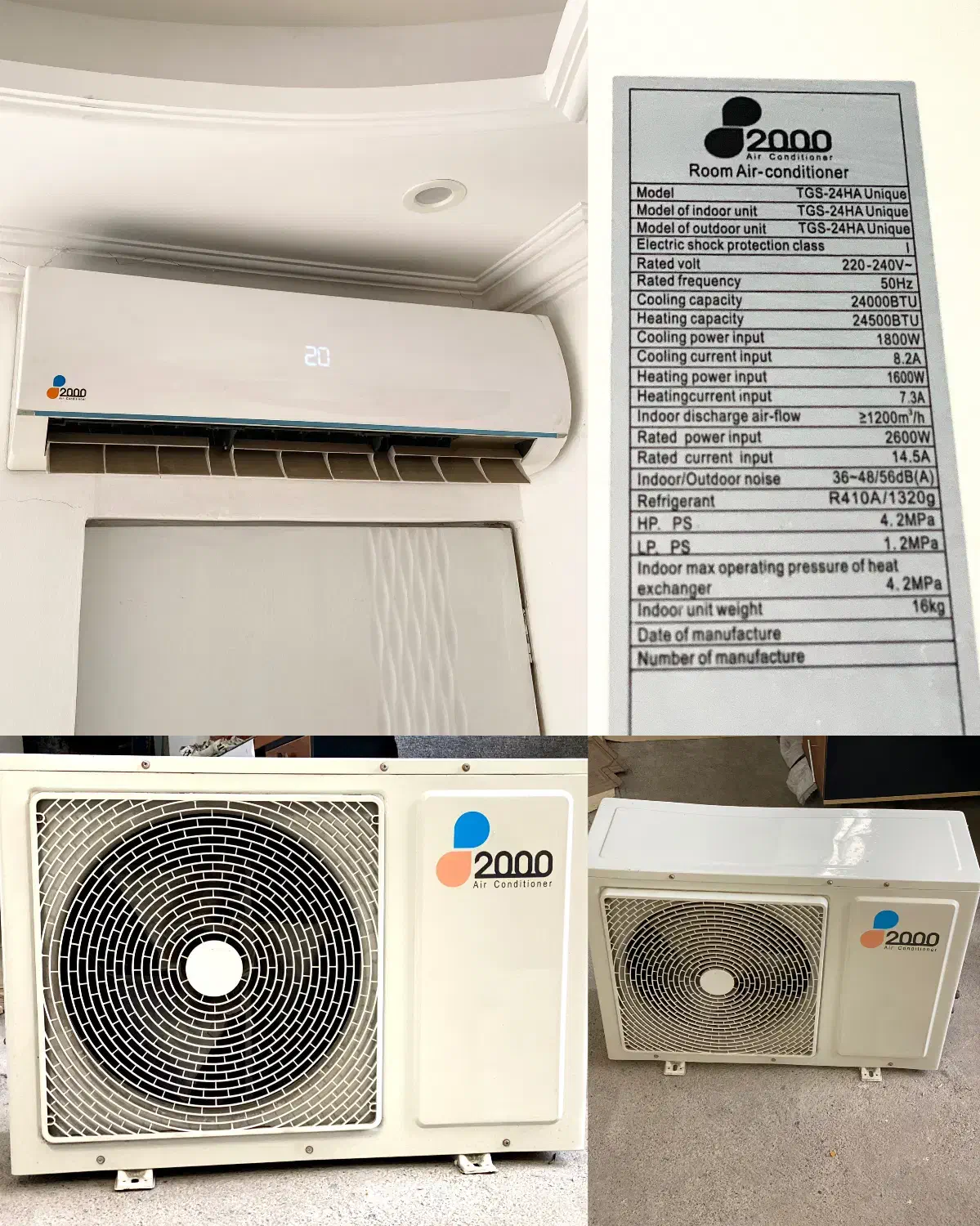 کولر اسپیلت ۲۴ هزار|کولر گازی و فنکوئل|محمودآباد, |دیوار