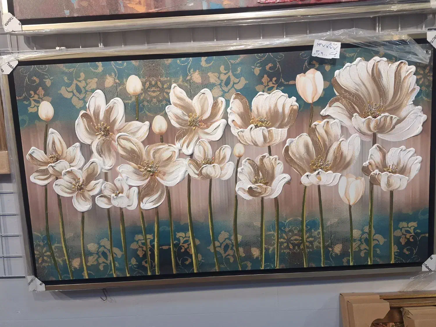 قاب و تابلو خاص با مخمل ژاپنی و نقاشی برجسته|تابلو، نقاشی، عکس|جم, |دیوار