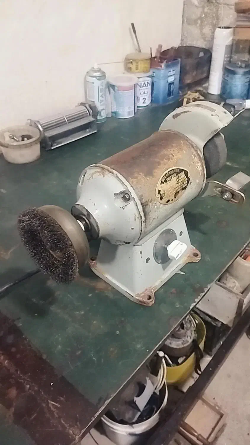 سنگ رومیزی با پایه|ماشین‌آلات صنعتی|گرمسار, |دیوار