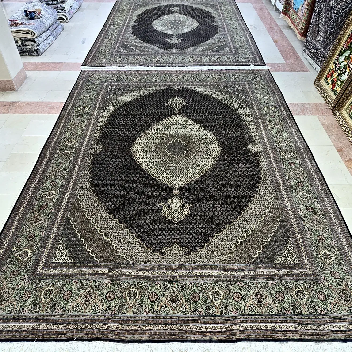 سه جفت فرش تبریز ۵۰رج نقشه ماهی|فرش|تهران, ونک|دیوار