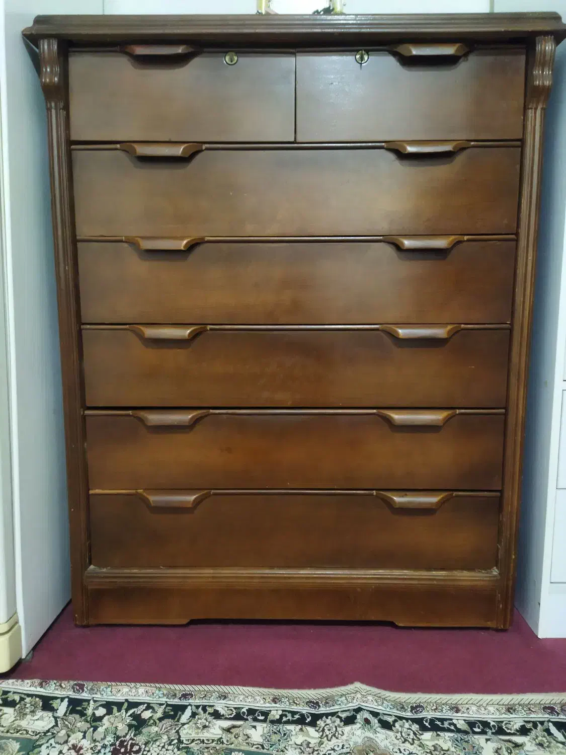 دراور هفت/7 کشوئی بزرگ جادار|جاکفشی، کمد، دراور|رشت, انصاری|دیوار