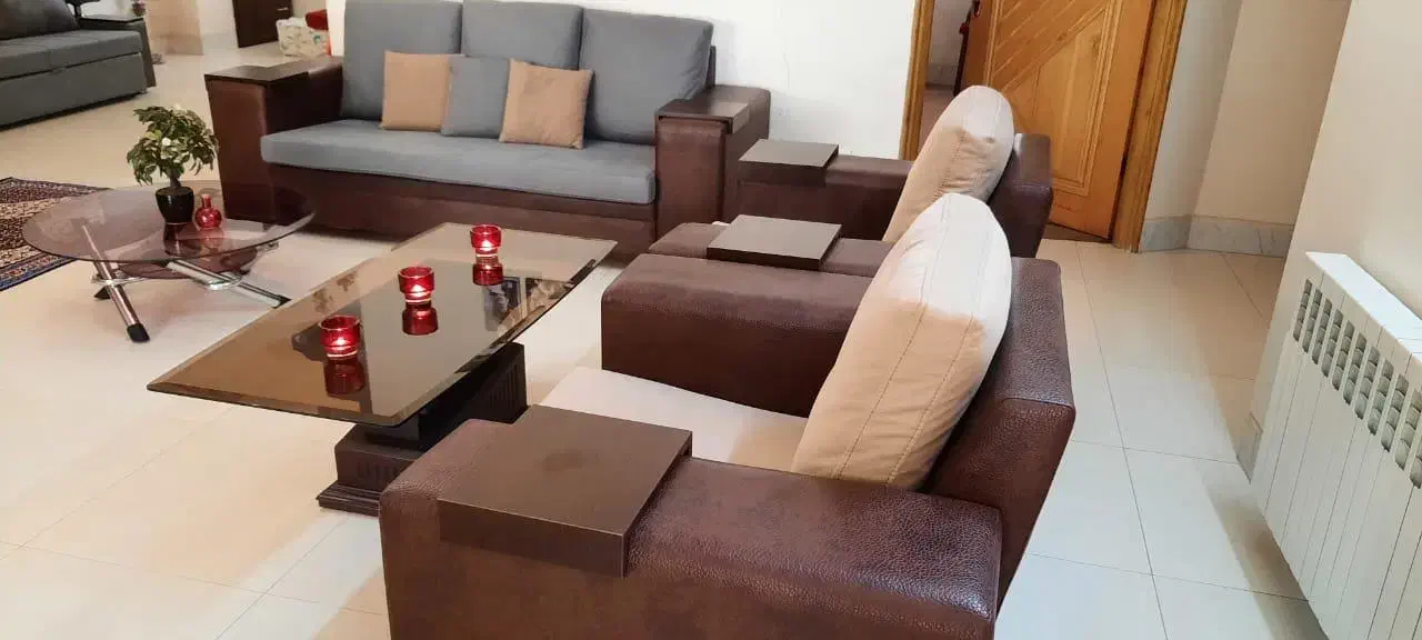 مبلمان راحتی چرم|مبلمان خانگی و میز عسلی|اصفهان, فرح آباد|دیوار