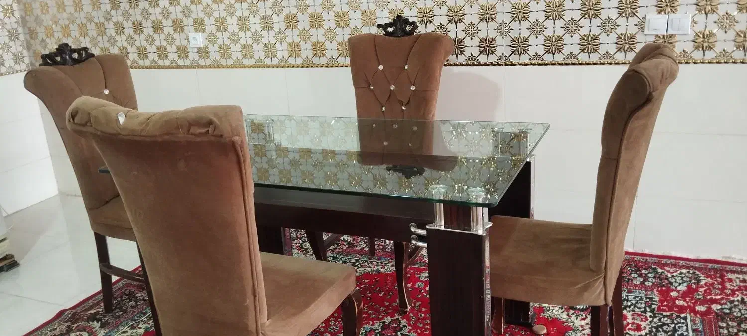 میز نهارخوری خوری ۴نفره|میز و صندلی غذاخوری|کوهدشت, |دیوار