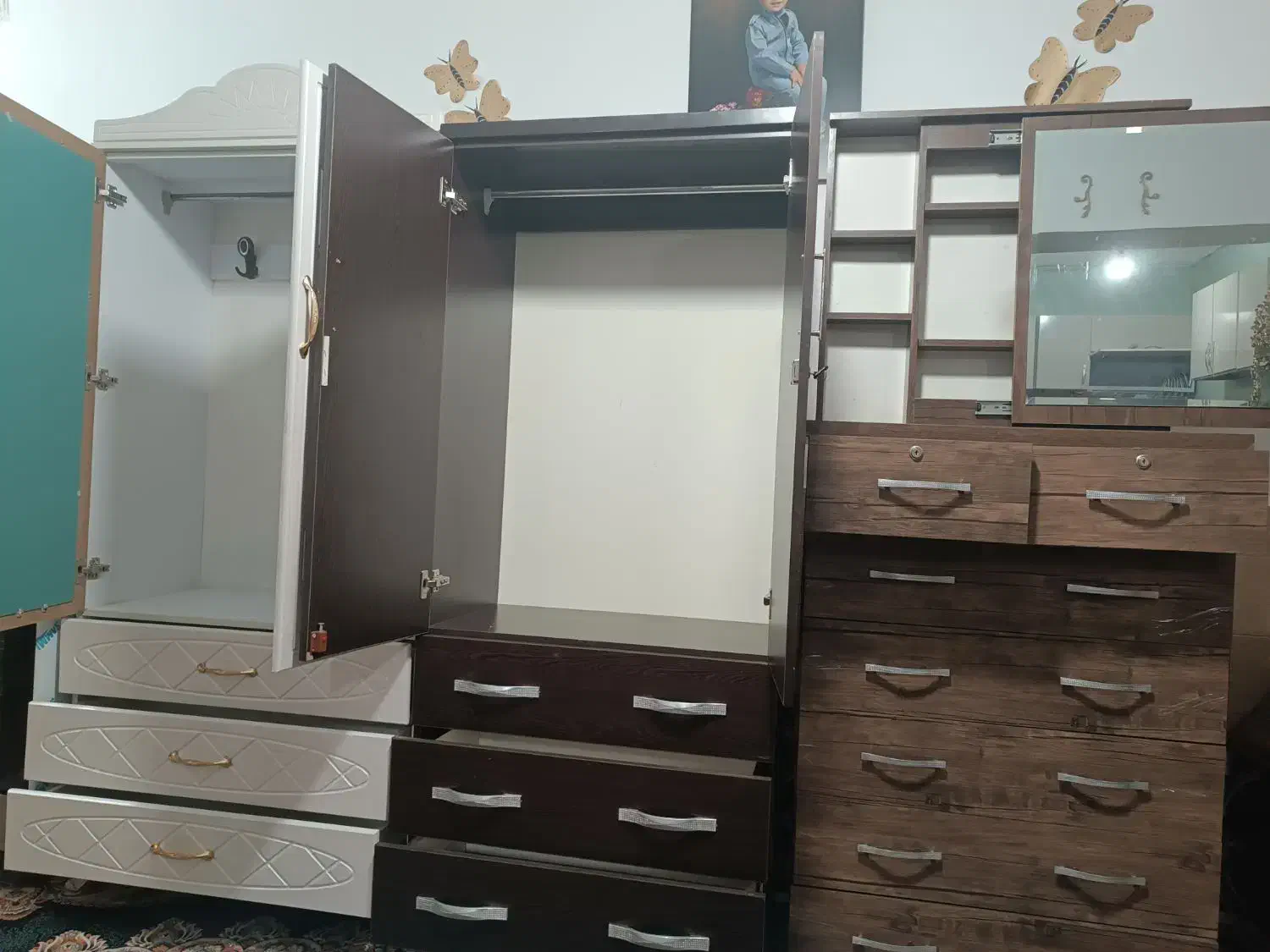 کمد دراور لباس نو|جاکفشی، کمد، دراور|قزوین, |دیوار