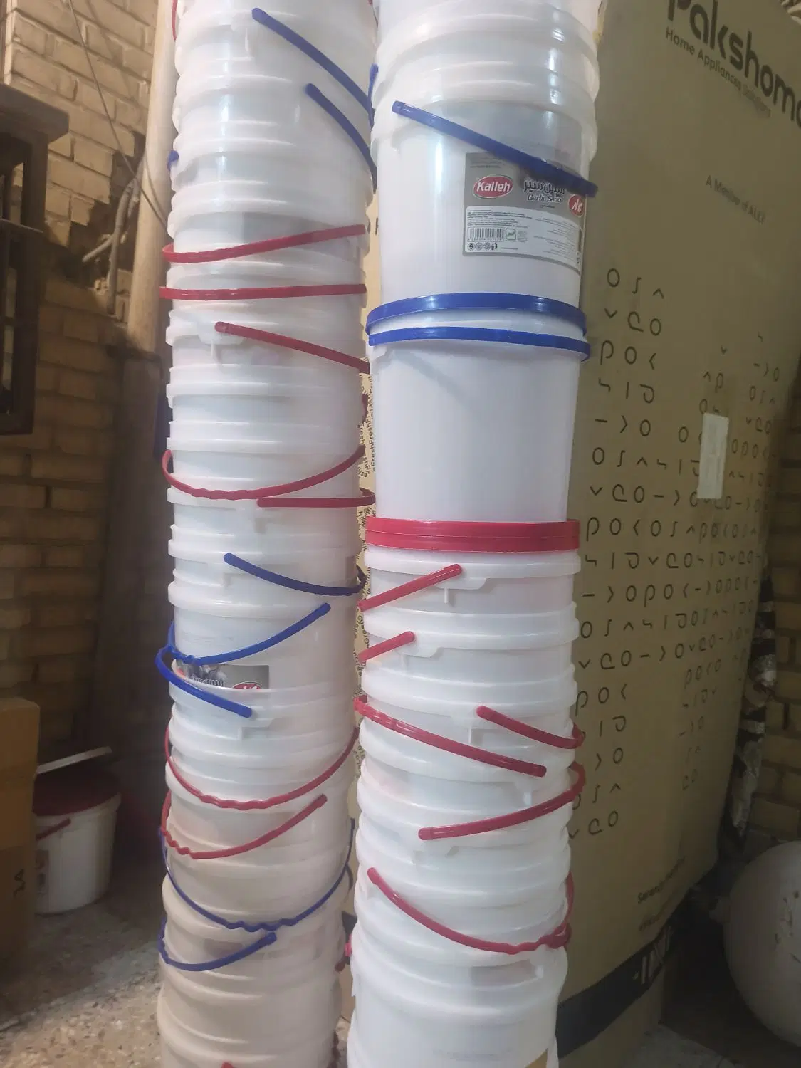 سطل|ظروف نگهدارنده، پلاستیکی، یک‌بارمصرف|خرمشهر, |دیوار