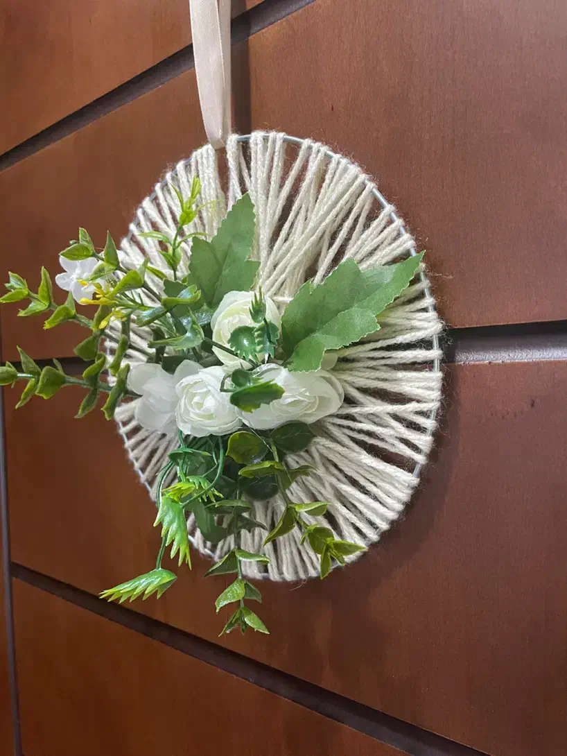 حلقه پشت در|گل مصنوعی|سنندج, |دیوار