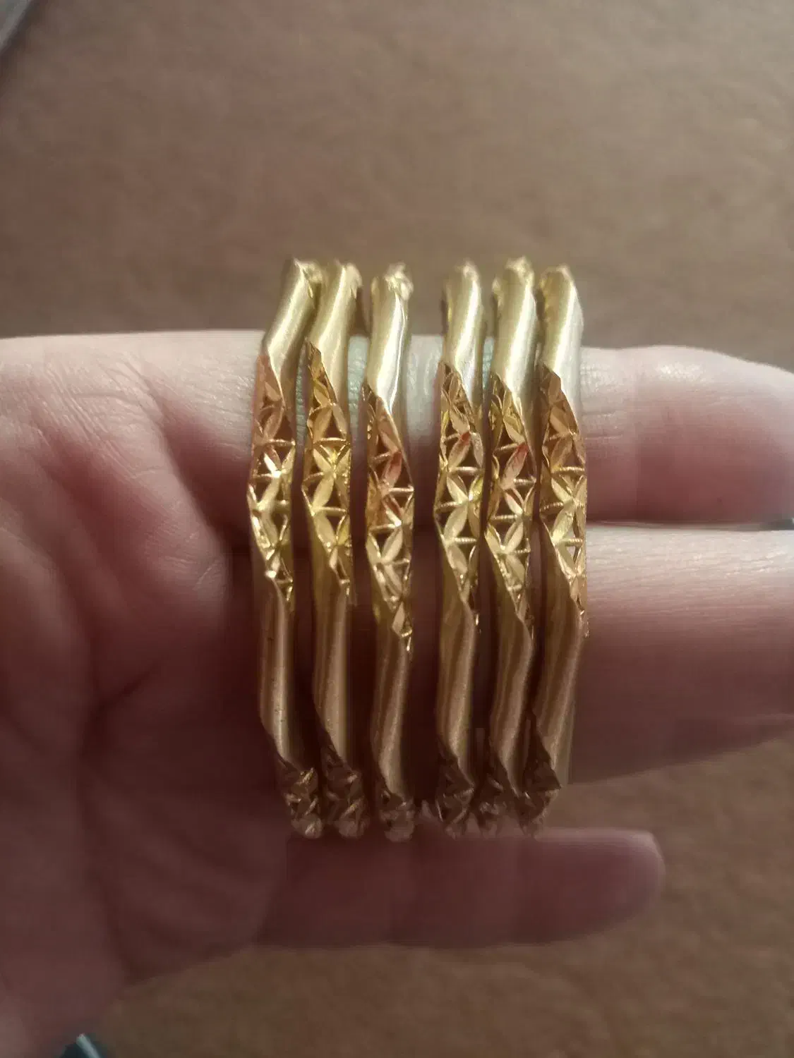 النگو فیوژن طرح طلا رنگ ثابت|بدلیجات|کرمانشاه, |دیوار