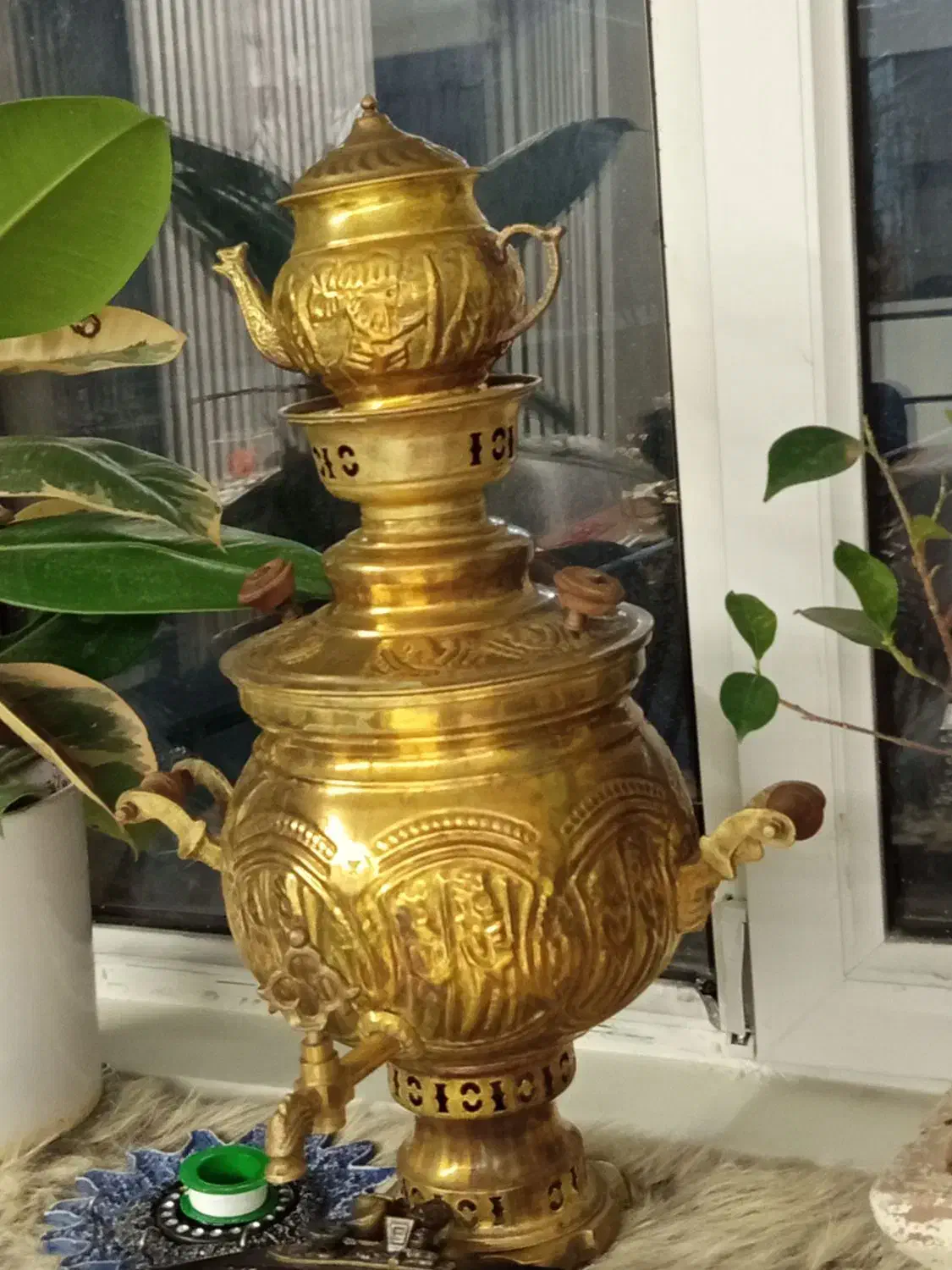 سماور برنجی|سماور، چای‌ساز، قهوه‌ساز|پردیس, فاز ۲|دیوار