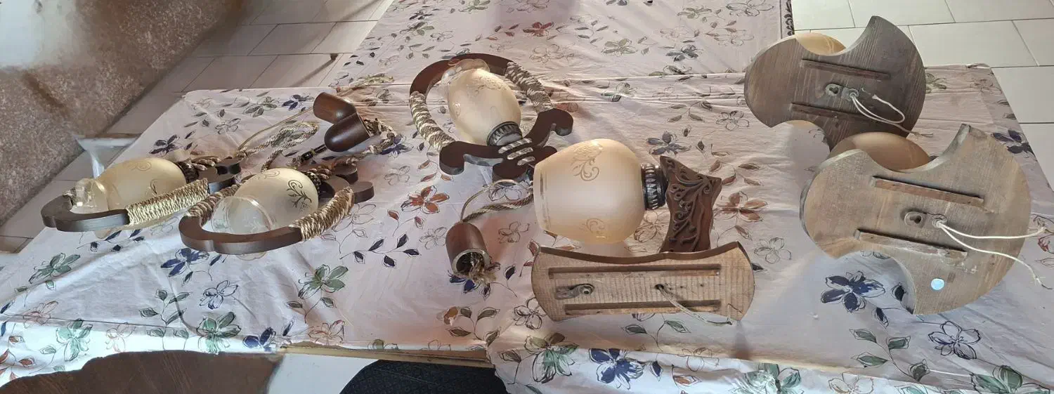 فروش ۶ عدد لوستر دیواری سالم|لامپ و چراغ|سنگر, |دیوار