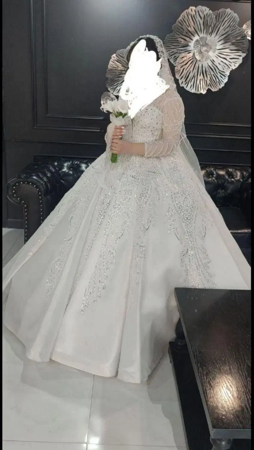 لباس مدل جدید تلفیق ساتن و سنگ کاری|لباس|تهران, شیخ هادی|دیوار