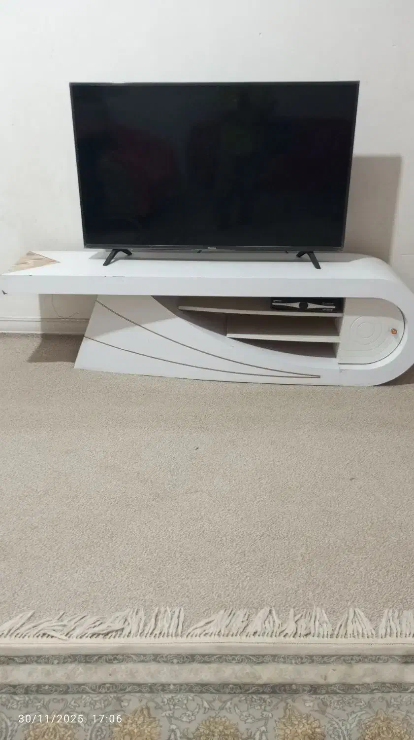 میزتلویزیون سفید رنگ|میز تلویزیون|مسجد سلیمان, |دیوار