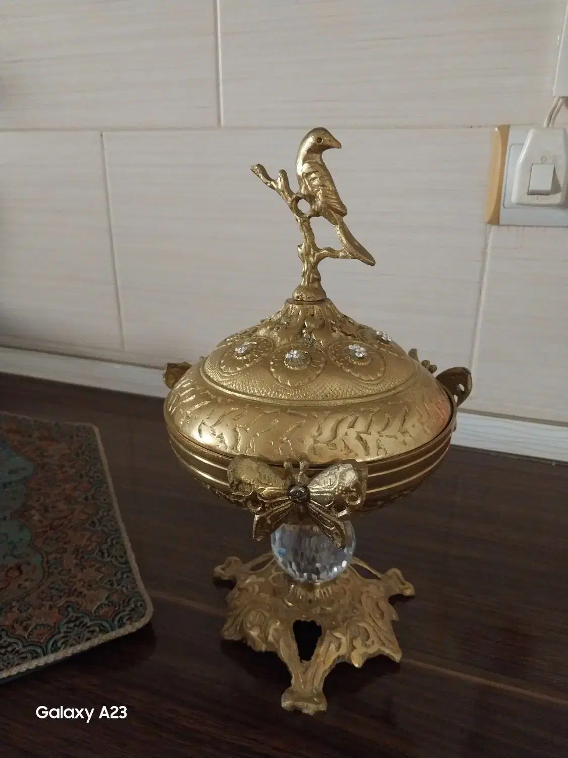 میوه خوری و شکلات خوری برنز سنگین وزن و مسی|ظروف سرو و پذیرایی|مراغه, |دیوار