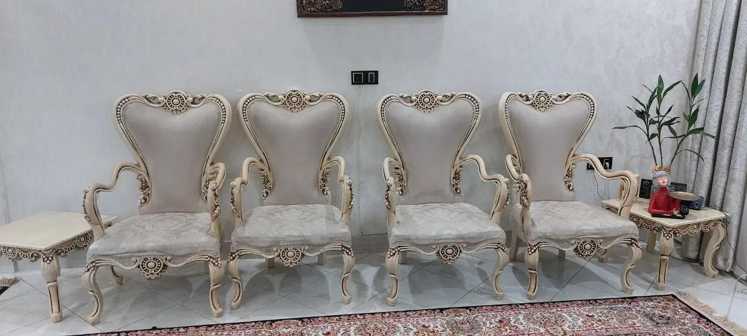 مبل استیل چوب راش درحدنوسالم|مبلمان خانگی و میز عسلی|قم, عمار یاسر|دیوار