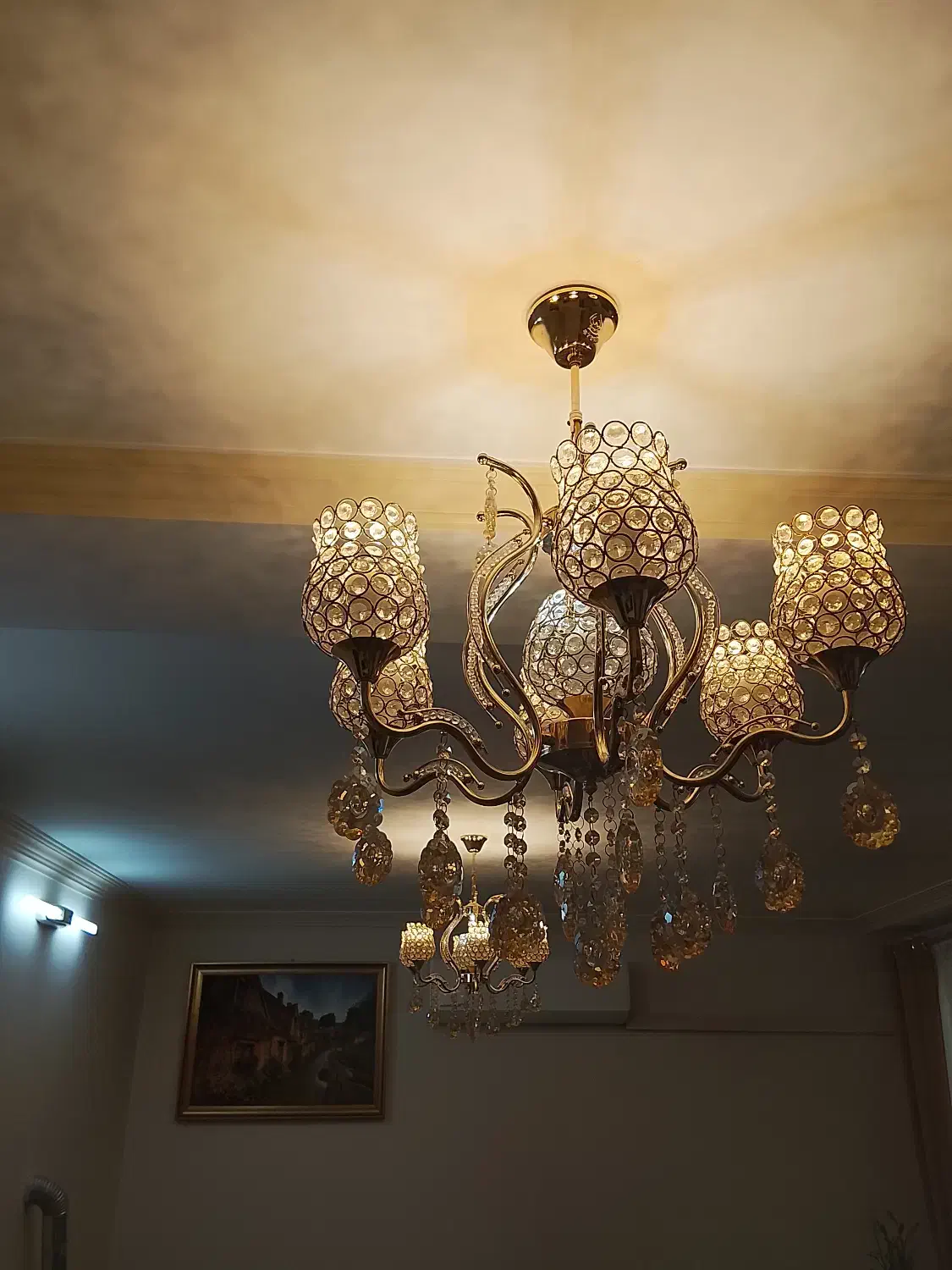 لوستر|لوستر و چراغ آویز|سمنان, |دیوار