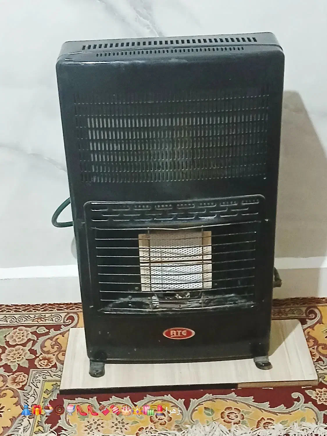 بخار گازی دو شعله بزرگ سالم سالم و تمیز بدون دودکش|بخاری، هیتر، شومینه|سوسنگرد, |دیوار