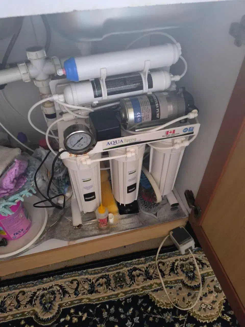 تصفیه آب خانگی آکوآاسپرینگ|آبسردکن و تصفیه آب|رشت, گیل|دیوار