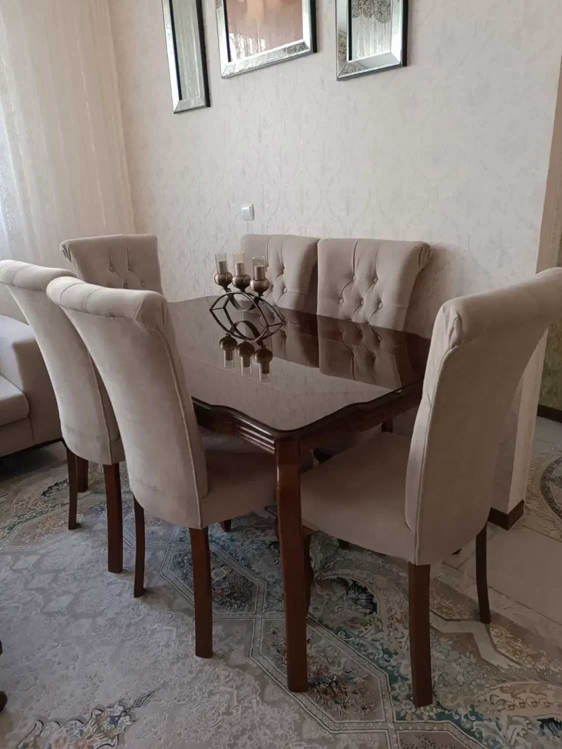 میز و صندلی غذاخوری  شش نفره|میز و صندلی غذاخوری|سهند, |دیوار