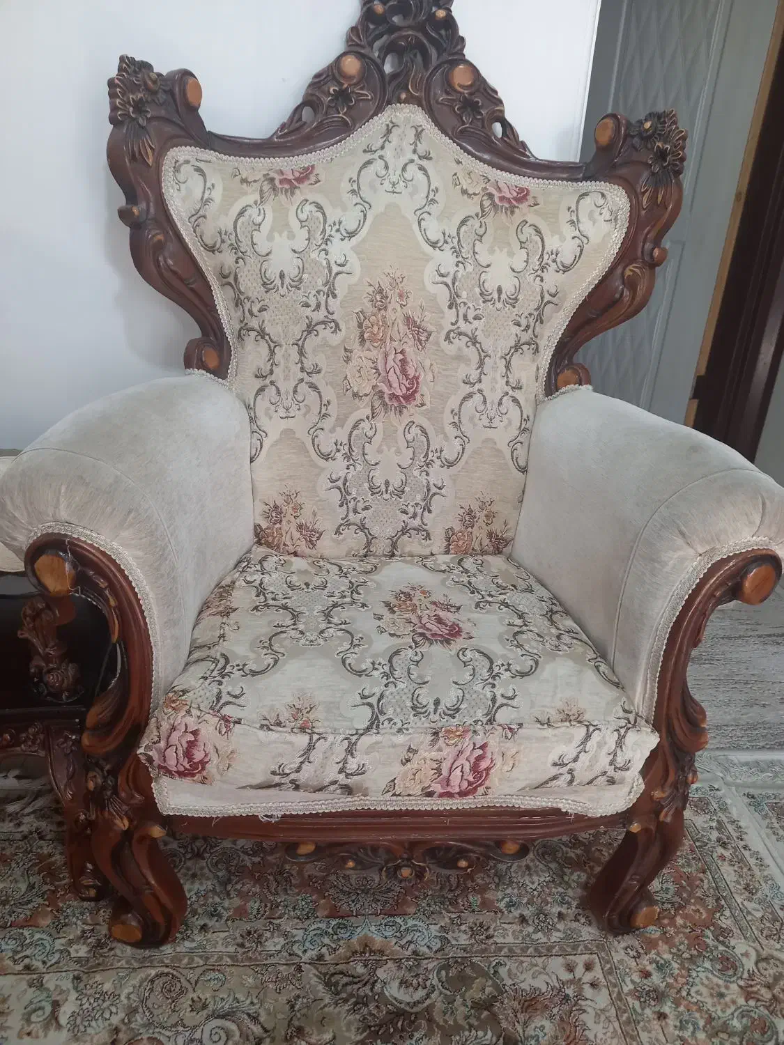 مبل سلطنتی چوب راش|مبلمان خانگی و میز عسلی|قدس, شهر‌قدس|دیوار