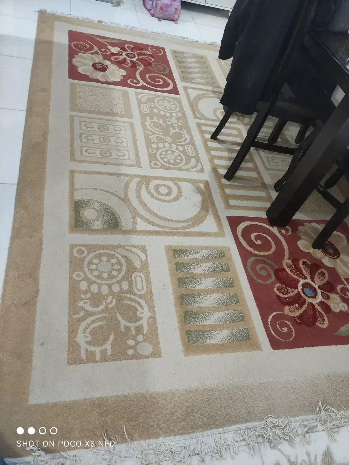 گلیم برجسته ۲در۳|گلیم، جاجیم، گبه|کرمان, |دیوار