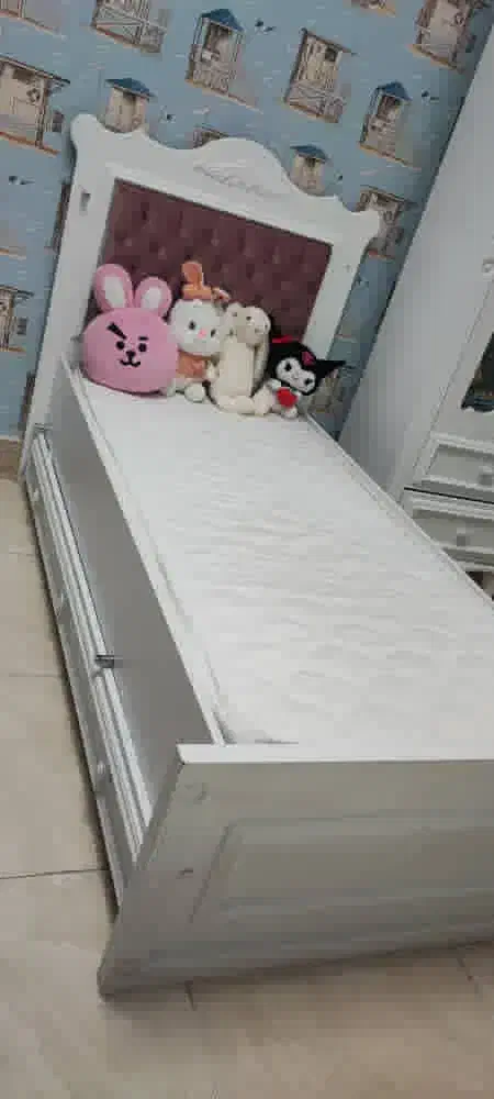 تخت و دراور کودک و نوجوان(دو منظوره) برند آپادانا|تخت و سرویس خواب|کرمانشاه, |دیوار